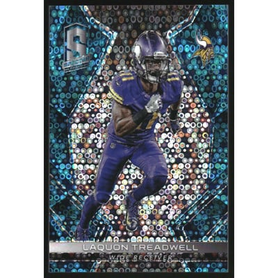 2017 Panini Spectra Neon Blue #44 Laquon Treadwell