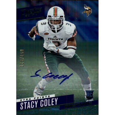 2017 Prestige Rookie Autographs Xtra Points Green #212 Stacy Coley