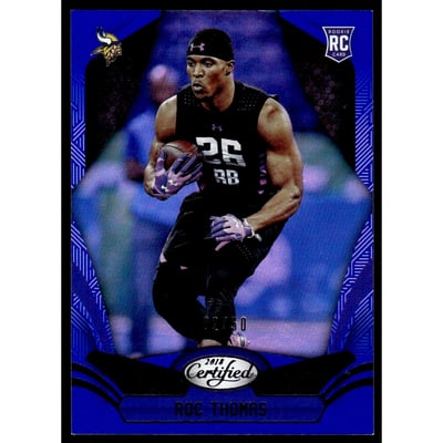2018 Certified Mirror Blue #199 Roc Thomas