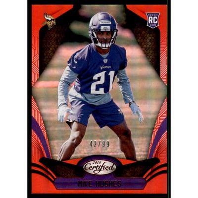 2018 Certified Mirror Red #159 Mike Hughes