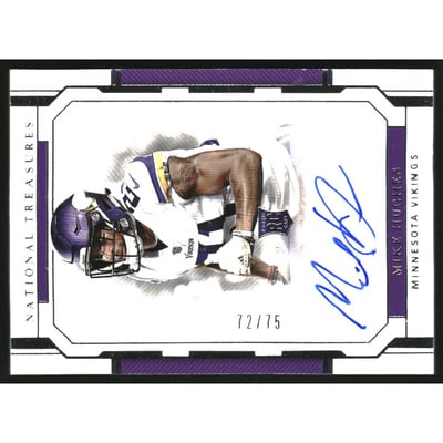 2018 Panini National Treasures #114 Mike Hughes AU/75 RC