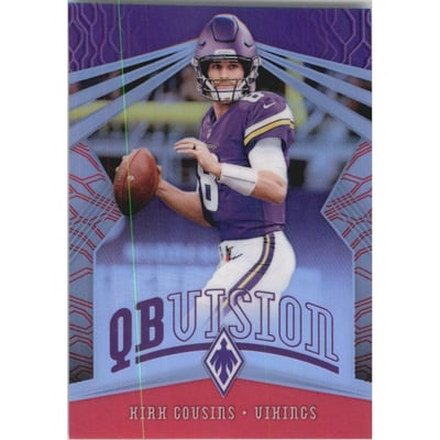 2018 Panini Phoenix QB Vision Purple #12 Kirk Cousins