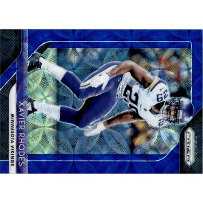 2018 Panini Prizm Prizms Blue Scope #77 Xavier Rhodes