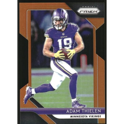 2018 Panini Prizm Prizms Orange #78 Adam Thielen