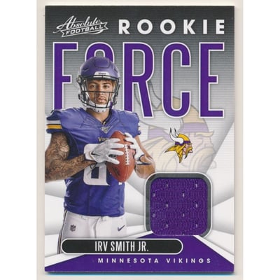 2019 Absolute Rookie Force Jerseys #15 Irv Smith Jr.