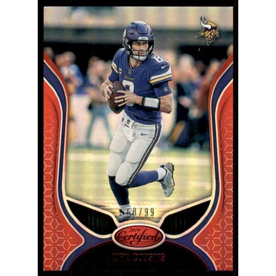 2019 Certified Mirror Red #73 Kirk Cousins