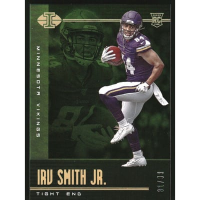 2019 Panini Illusions Trophy Collection Green #45 Irv Smith Jr.