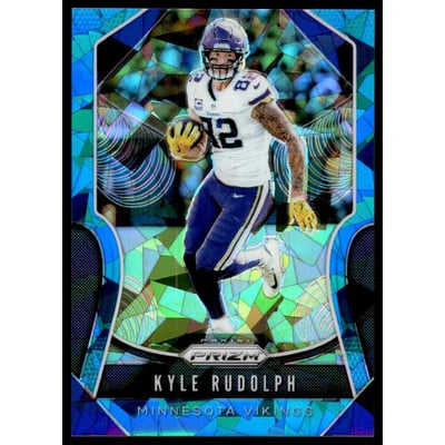 2019 Panini Prizm Prizms Blue Ice #126 Kyle Rudolph