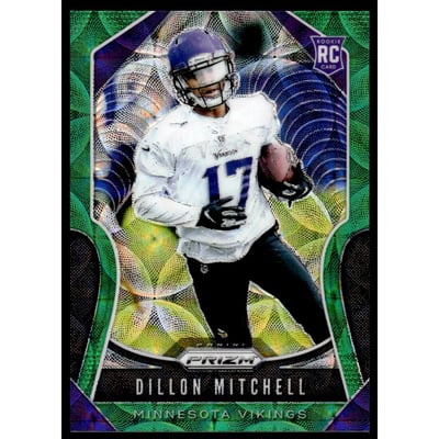 2019 Panini Prizm Prizms Green Scope #358 Dillon Mitchell