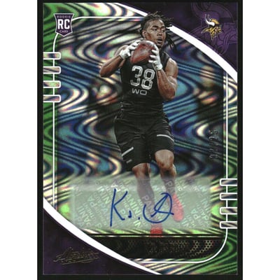 2020 Absolute Signature Rookies Green Waves #169 K.J. Osborn/25