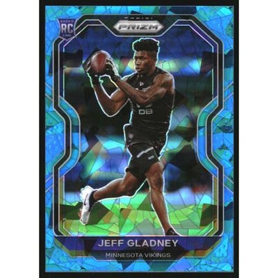 2020 Panini Prizm Prizms Blue Ice #399 Jeff Gladney