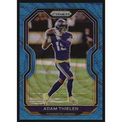 2020 Panini Prizm Prizms Blue Wave #216 Adam Thielen