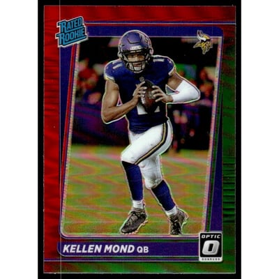 2021 Donruss Optic Rated Rookie Preview Red and Green #256 Kellen Mond