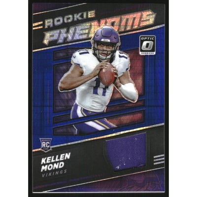 2021 Donruss Optic Rookie Phenoms Jerseys Blue Hyper #21 Kellen Mond