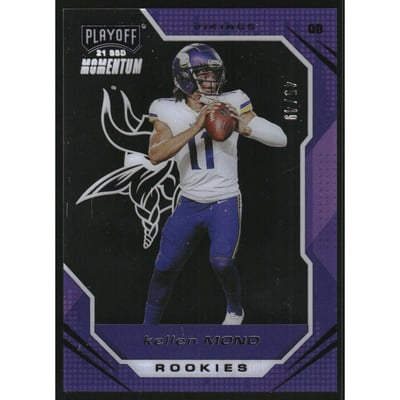 2021 Panini Chronicles Playoff Momentum Rookies Purple #21 Kellen Mond