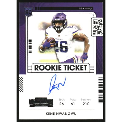 2021 Panini Contenders #132A Kene Nwangwu AU RC