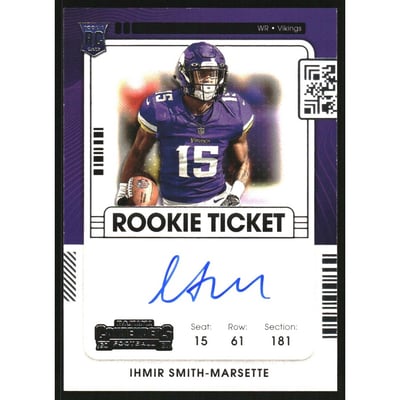 2021 Panini Contenders #140A Ihmir Smith-Marsette AU RC