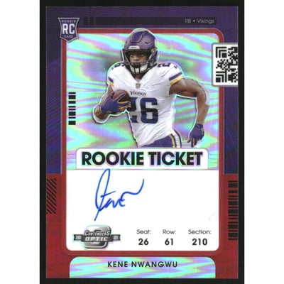 2021 Panini Contenders Optic Red #132 Kene Nwangwu AU/149