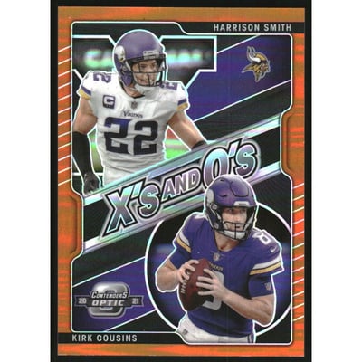2021 Panini Contenders Optic Xs and Os Orange #13 Harrison Smith/Kirk Cousins