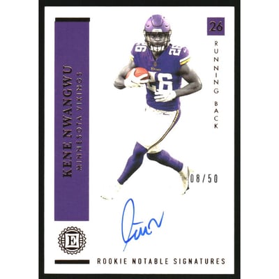 2021 Panini Encased Rookie Notable Signatures #RNSKN Kene Nwangwu