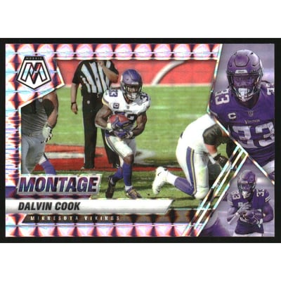 2021 Panini Mosaic Montage Mosaic Purple #11 Dalvin Cook