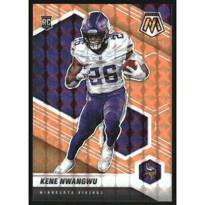 2021 Panini Mosaic Mosaic Orange Fluorescent #334 Kene Nwangwu