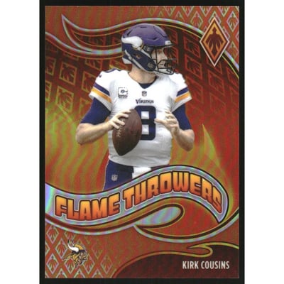 2021 Panini Phoenix Flame Throwers Orange #21 Kirk Cousins