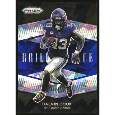 2021 Panini Prizm Brilliance Prizms Blue Ice #12 Dalvin Cook