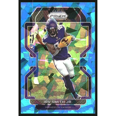 2021 Panini Prizm Prizms Blue Ice #127 Irv Smith Jr.
