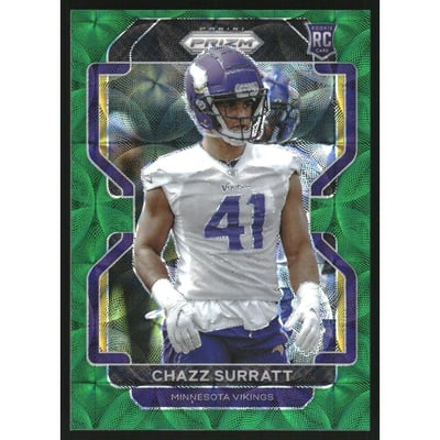 2021 Panini Prizm Prizms Green Scope #419 Chazz Surratt