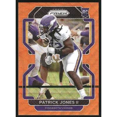2021 Panini Prizm Prizms Orange Wave #437 Patrick Jones II