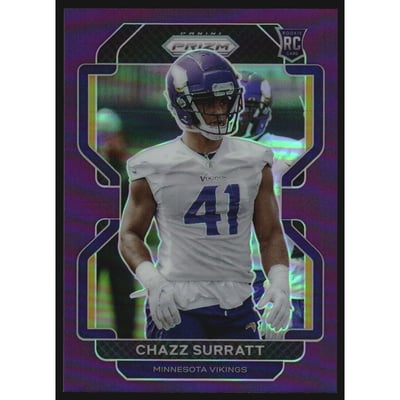 2021 Panini Prizm Prizms Purple #419 Chazz Surratt