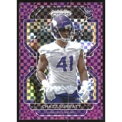 2021 Panini Prizm Prizms Purple Power #419 Chazz Surratt