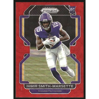 2021 Panini Prizm Prizms Red Wave #372 Ihmir Smith-Marsette