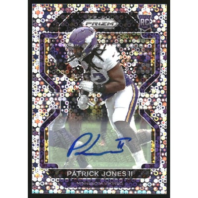 2021 Panini Prizm Rookie Autographs Prizms No Huddle #437 Patrick Jones II