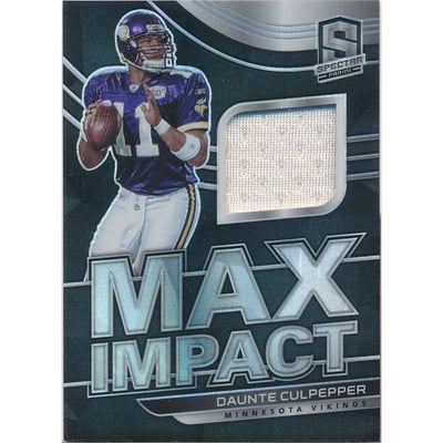 2021 Panini Spectra Max Impact Materials #10 Daunte Culpepper/99