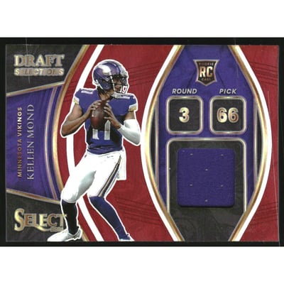 2021 Select Draft Selections Memorabilia Prizm Red #6 Kellen Mond