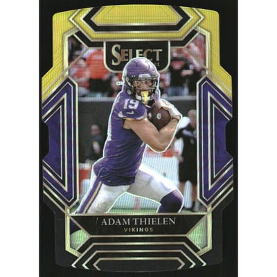 2021 Select Prizm Black and Gold Die Cut #223 Adam Thielen