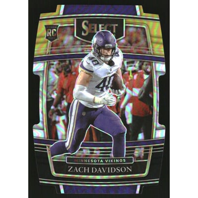 2021 Select Prizm Black and Gold Die Cut #95 Zach Davidson