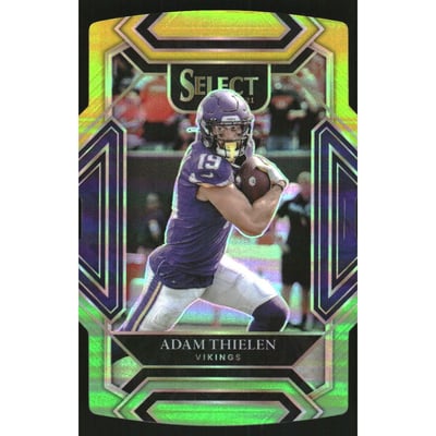 2021 Select Prizm Green and Yellow Die Cut #223 Adam Thielen
