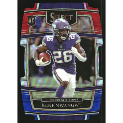 2021 Select Prizm Red and Blue Die Cut #74 Kene Nwangwu