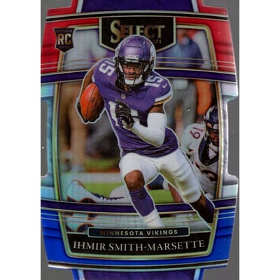 2021 Select Prizm Red and Blue Die Cut #82 Ihmir Smith-Marsette