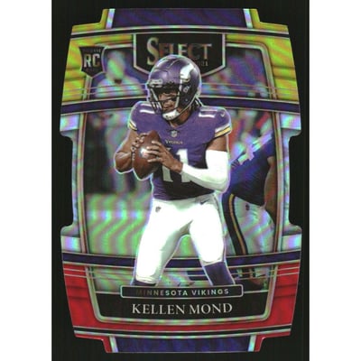 2021 Select Prizm Red and Yellow Die Cut #64 Kellen Mond