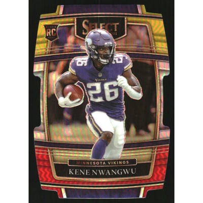2021 Select Prizm Red and Yellow Die Cut #74 Kene Nwangwu