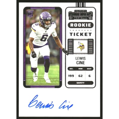 2022 Panini Contenders #161A Lewis Cine AU RC