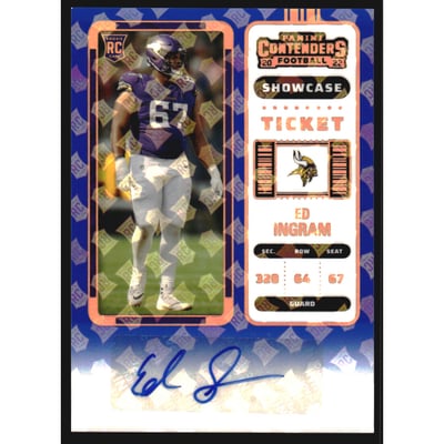 2022 Panini Contenders Showcase #299 Ed Ingram AU