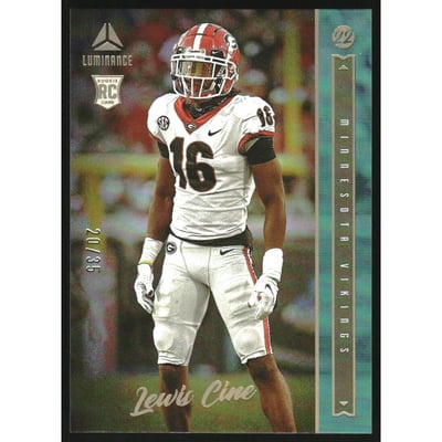 2022 Panini Luminance Teal #161 Lewis Cine
