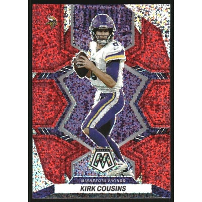 2022 Panini Mosaic Red Sparkle #127 Kirk Cousins