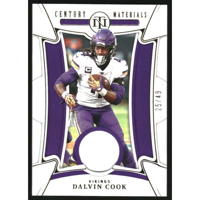 2022 Panini National Treasures Century Materials Gold #42 Dalvin Cook