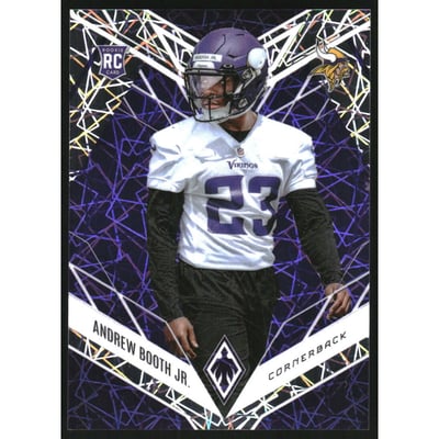 2022 Panini Phoenix Purple Lazer #197 Andrew Booth Jr.